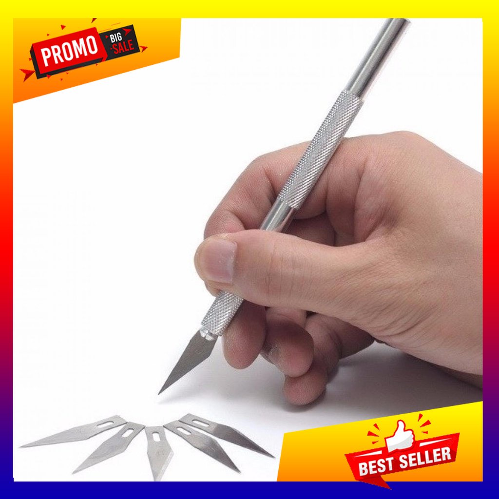

KNIFEZER Pisau Ukir Seni Hobby Crafting Art Knife Metal Handle