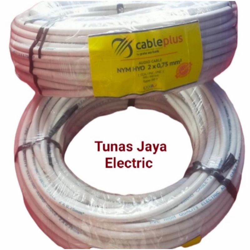 Kabel Serabut NYMHY 2x0,75mm @50Y CABLE PLUS