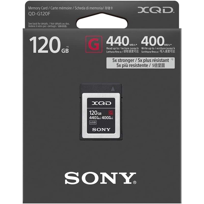 Sony 120GB G Series XQD Memory Card