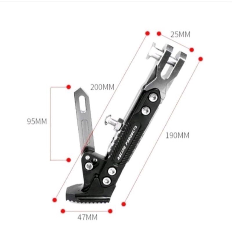 Standar Samping Robot FULL CNC Universal Bisa Di Setel Panjang Pendek universal