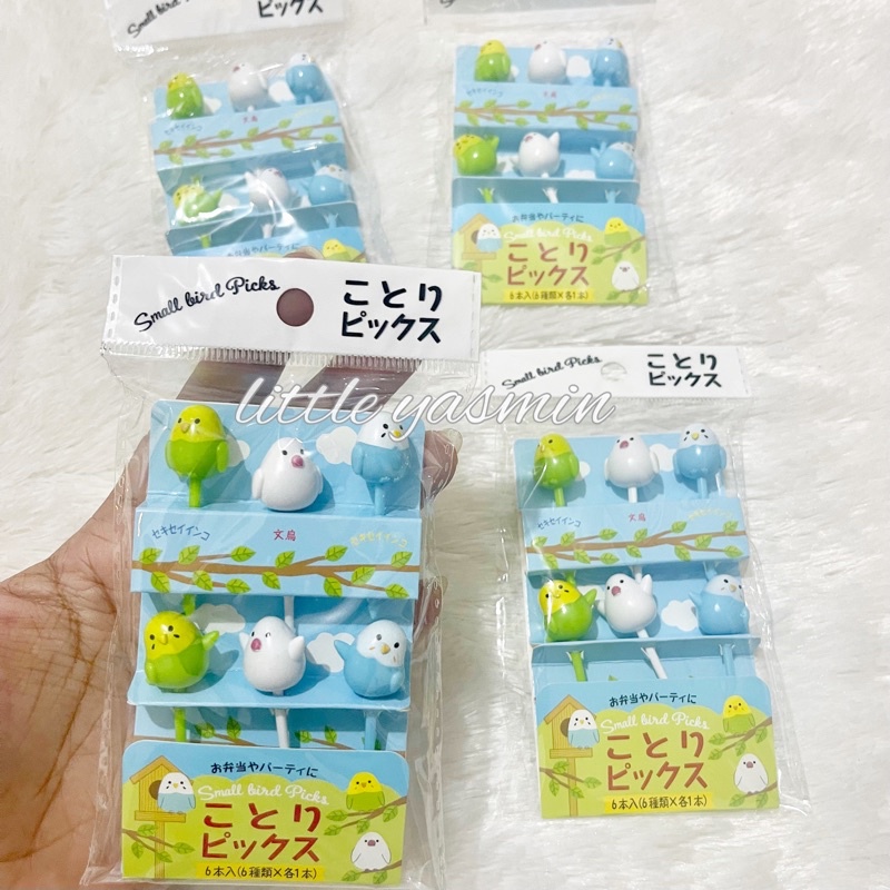 Tusukan Bento Burung Food Picks Small Birds ORIGINAL JEPANG