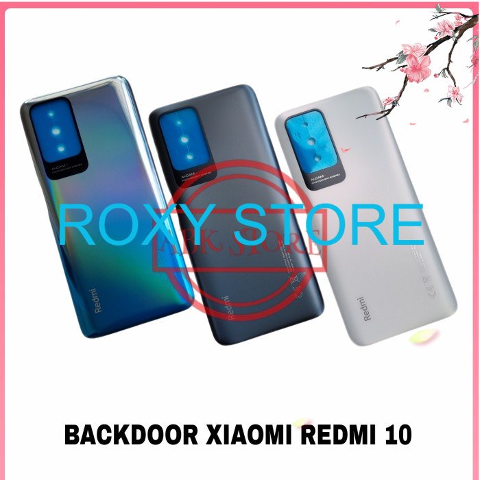 TUTUP BELAKANG BATERAI BACKDOOR BACKCOVER BACK CASING XIAOMI REDMI 10