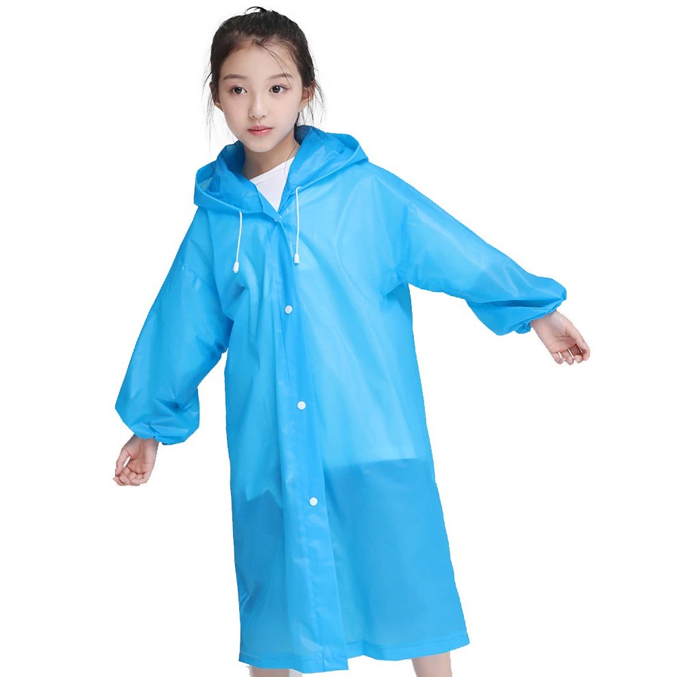 Jas Hujan ANAK Eva POLOS / Kids Raincoat / Jas Hujan Fashion Anak Trendy / Mantel Anak-anak