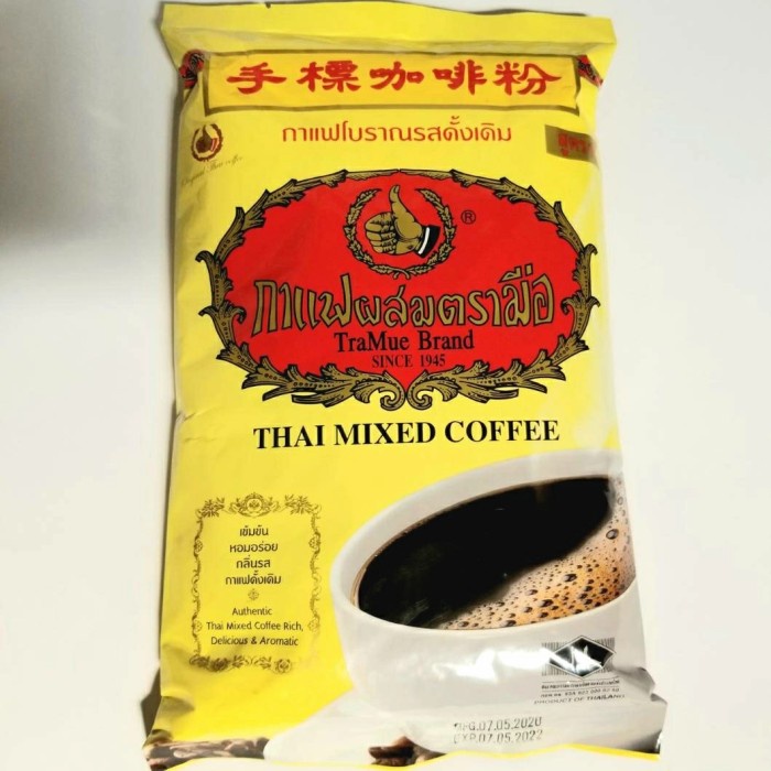 

BAYAR DITEMPAT Thai Coffee Mixed 1kg ChaTraMue Brand /KOPI RUBE/KOPI SLB/KOPI KAPAL API/KOPI RUBE