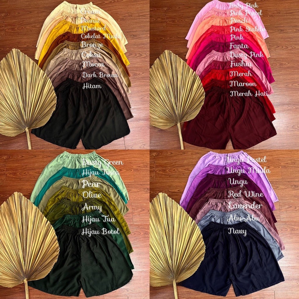 CELANA PENDEK POLOS BALI