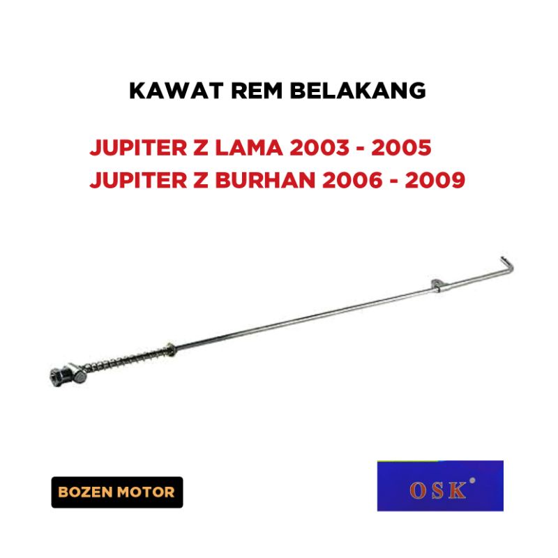 Jual Kawat Rem Belakang Jupiter Z Lama - Z New Burhan / 2003 2004 2005
