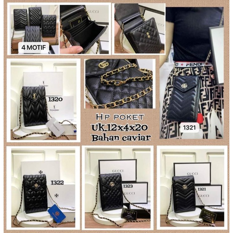 NEW ITEM tas hpo sling bag phone / tas hp / tas sling hp import kode 13 free box