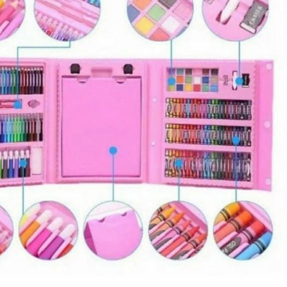 

New Super Mega Art set 208 pcs crayon/set drawing anak 208 pcs - 208