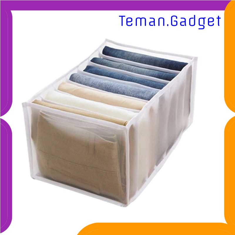 TG-TRV Junejour Kotak Sekat Pembatas Pakaian Organizer Jeans Box 7 Grid - M1468