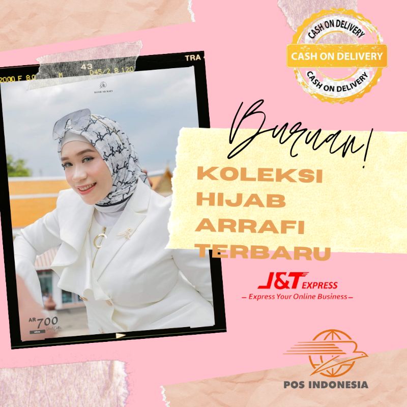AR 700 KERUDUNG JILBAB HIJAB SEGIEMPAT VOAL PREMIUM MOTIF ARRAFI TERBARU TERLARIS TERHITS 2022