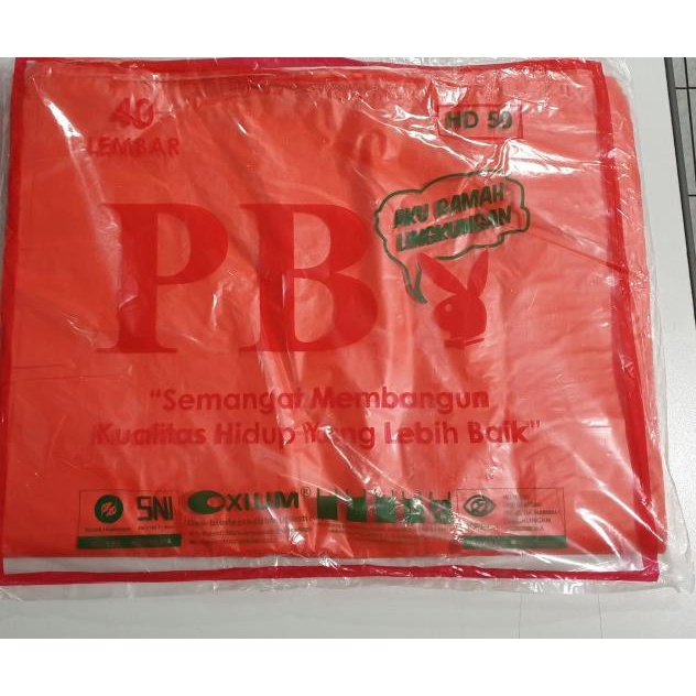 

SALE! KANTONG PLASTIK KRESEK JUMBO RAMAH LINGKUNGAN UKURAN 50 MERAH
