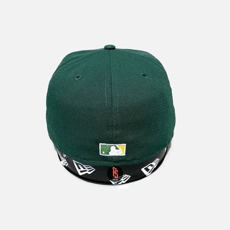 TOPI NEW ERA ORIGINAL 5950 50TH OAKLAND ATHLETICS DARK GREEN