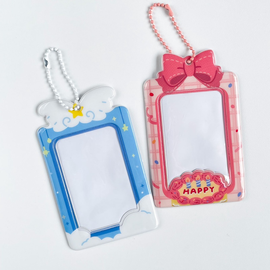 (Ready) Card Holder PVC Photocard Ballchain Tempat Kartu PC Gantungan