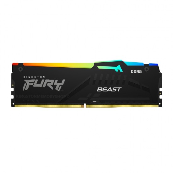 Kingston Fury Beast RGB 16GB (8GB x2) DDR5 5200MHz 5200 KF552C40BBAK2-16