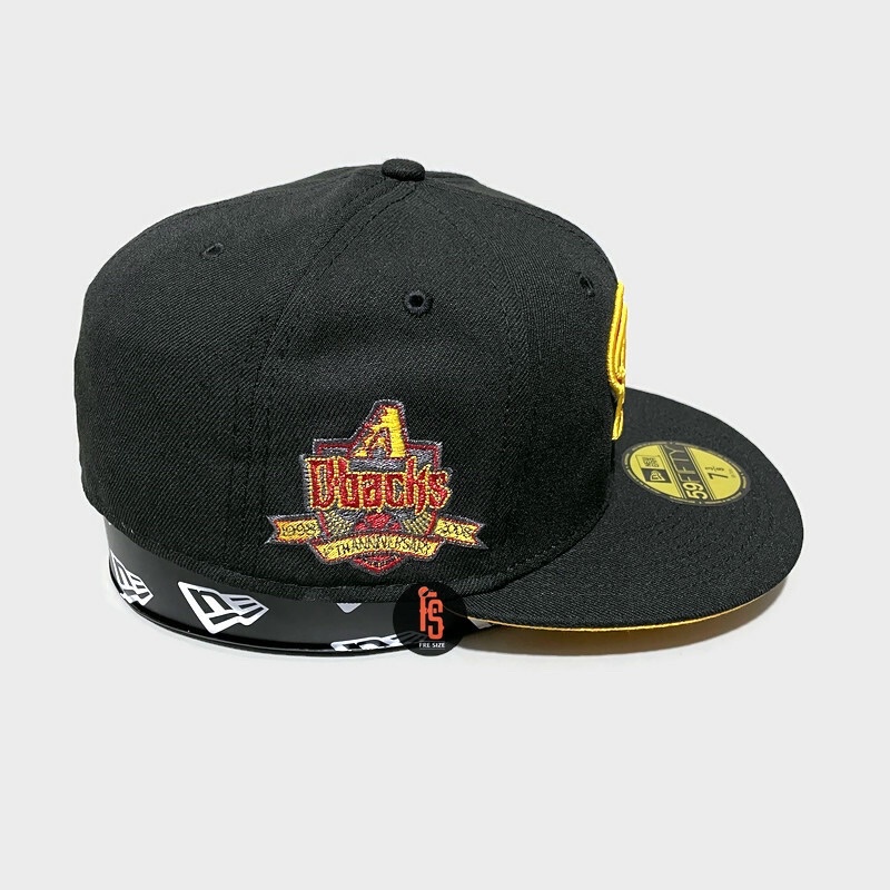 TOPI NEW ERA ORIGINAL 5950 10TH ARIZONA DIAMONDBACKS BLACK UV YELLOW