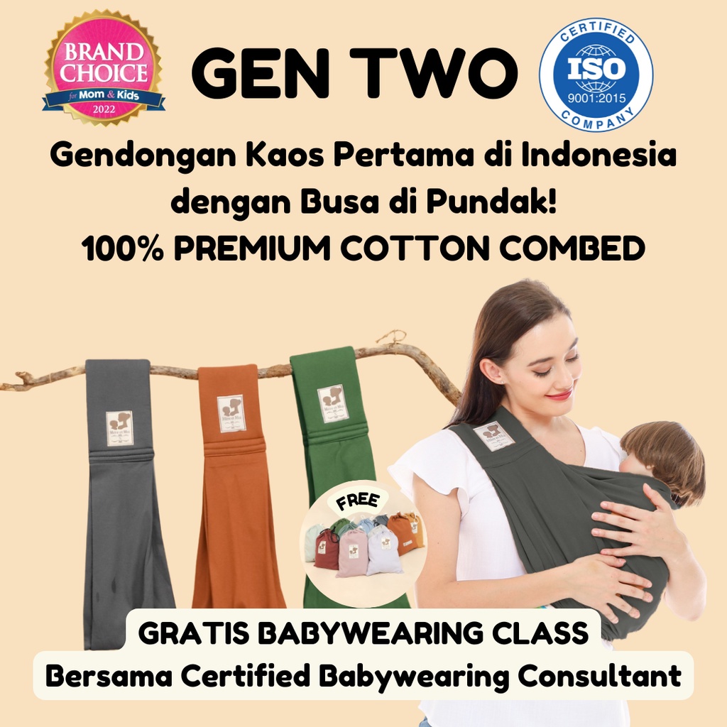 MERE ET MOI Geos Gendongan Bayi Gen Two Gendongan Bayi Kaos