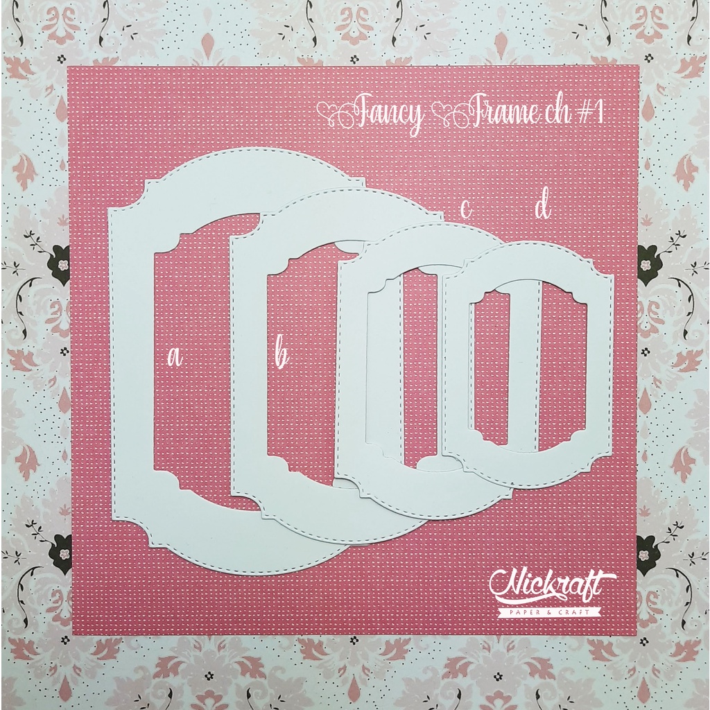

FANCY FRAME CH #1 - LIST TEBAL - Label Scrapbook Kotak Rectangle