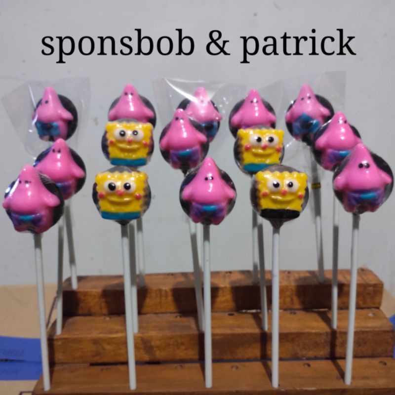 coklat karakter sponsbob patrick viral cokelat ulang tahun