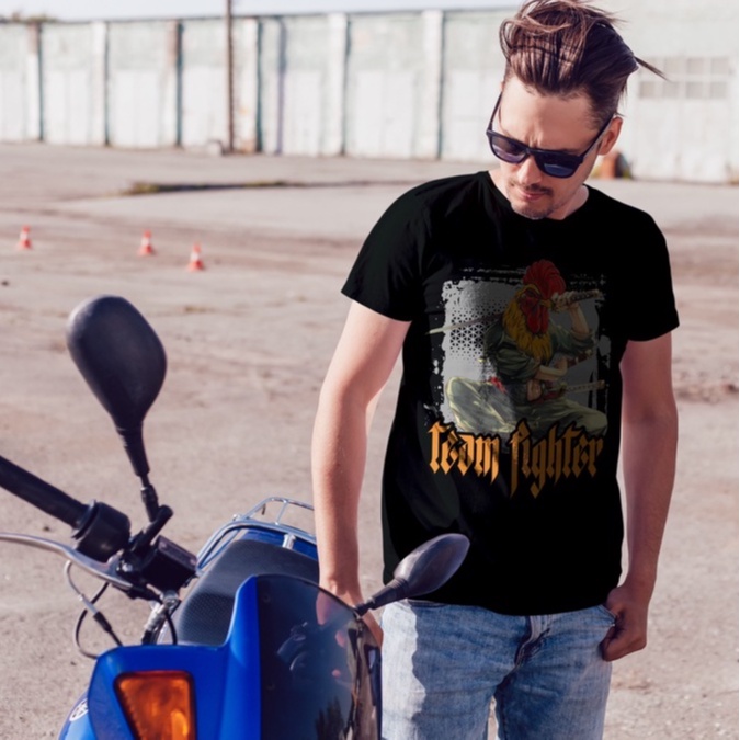 KAOS AYAM PETARUNG TEAM FIGHTER