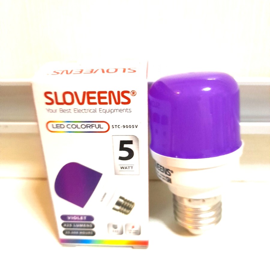 LAMPU LED WARNA WARNI SLOVEENS 5 W / BOHLAM LIMA WARNA