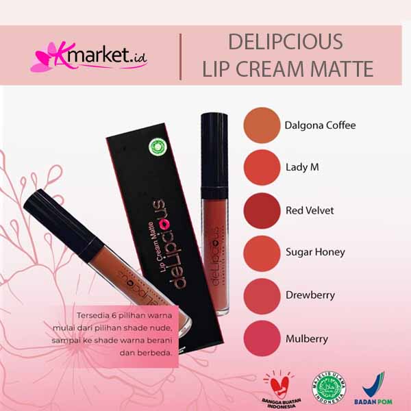 DELIPCIOUS LIP CREAM MATTE 3.3 GR