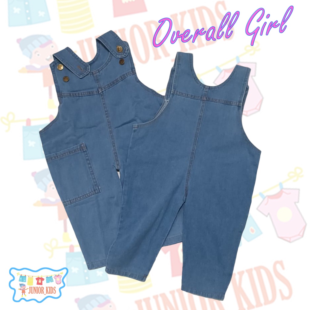 Overall Girl Overall Kara Jumpsuit 1 - 5 Tahun Celana Anak BerKualitas Overall Juniorkids Overall Berkualitas