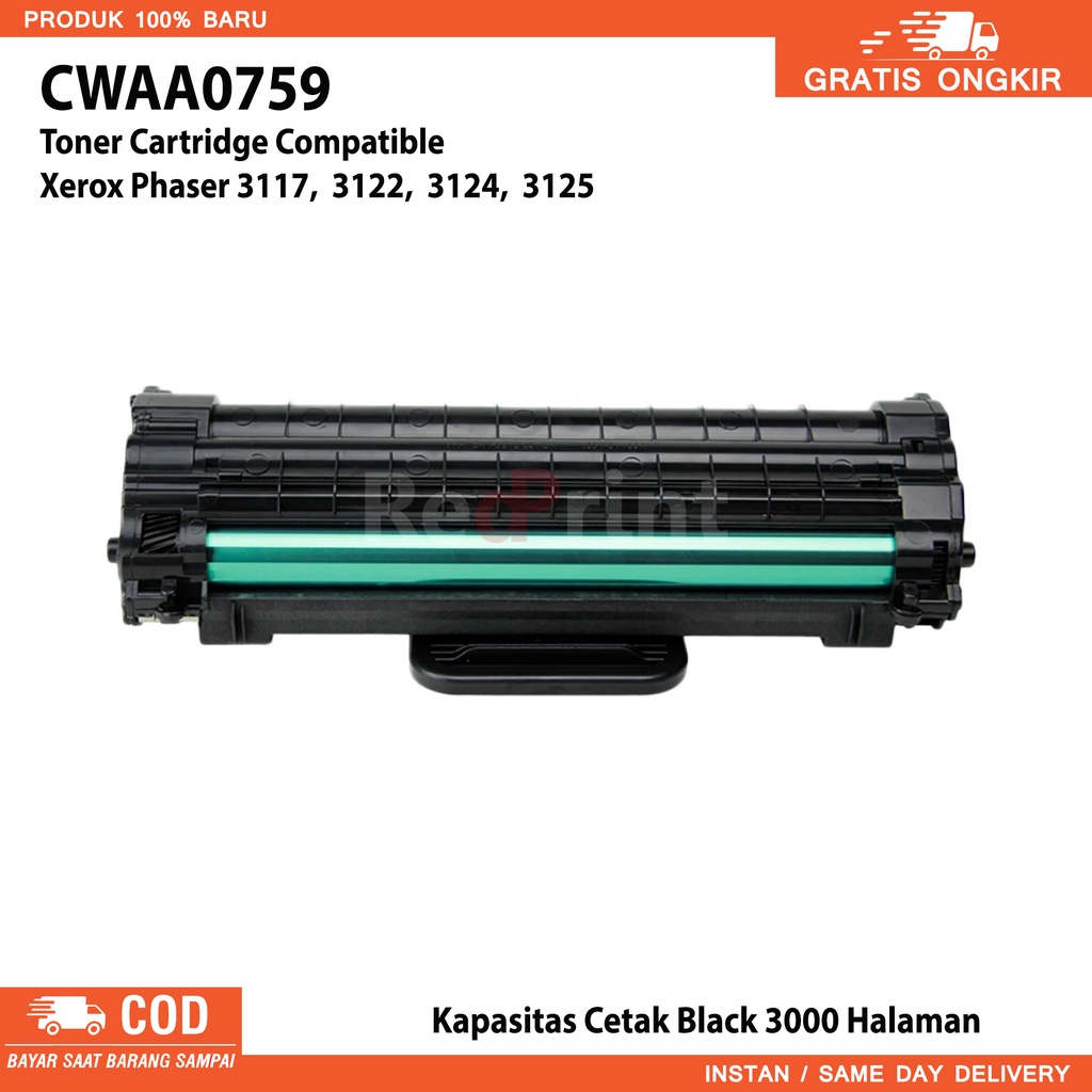 Toner Cartridge Compatible Xerox Phaser 3117, 3122, 3124, 3125