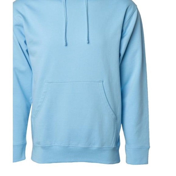 SWEATER HOODIE JUMPER BABY BLUE BIRU MUDA SOFT BLUE HOODIE POLOS - Biru Muda, M