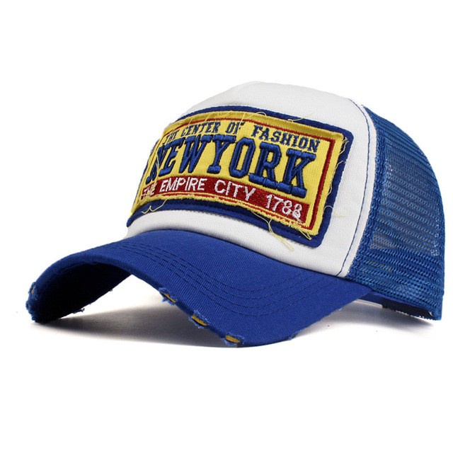 Topi baseball Snapback Pria Desain NEW YORK Gaya Kasual Untuk Olahraga Outdoor