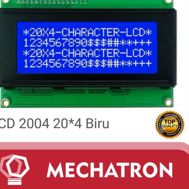 LCD2004 20X4 LCD 2004A LCD 2004 LCD Module 5V Biru Blue Backlight