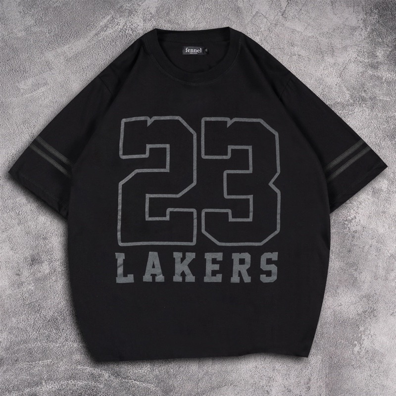 [N01057] T-shirt Oversized Distro Motif 23 LAKERS