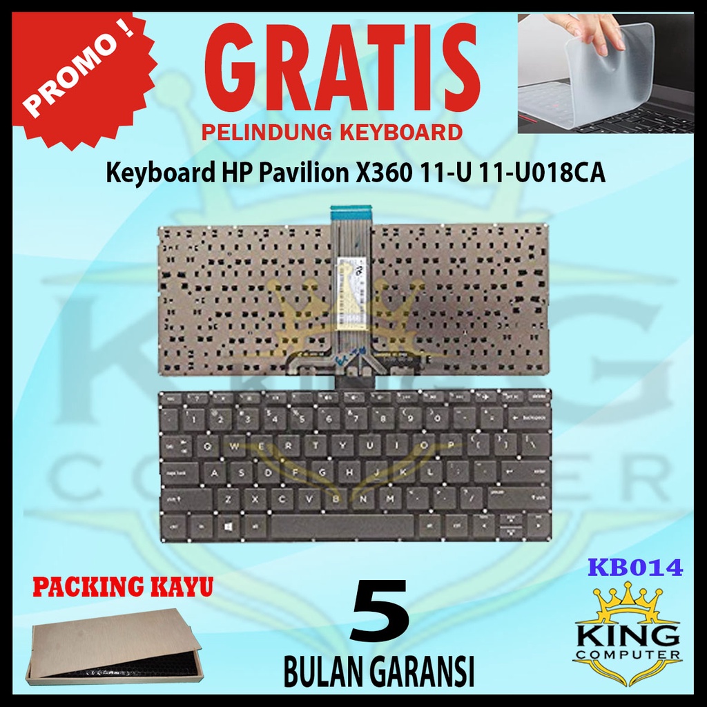 KEYBOARD HP PAVILION X360-11HITAM HP X360 11-AB103TU 11-K 11-K000