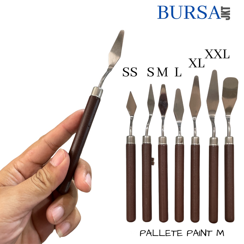 SCRAPER LUKISAN PAINTING PERATA KANVAS KUE DLL PALLETE KNIFE M