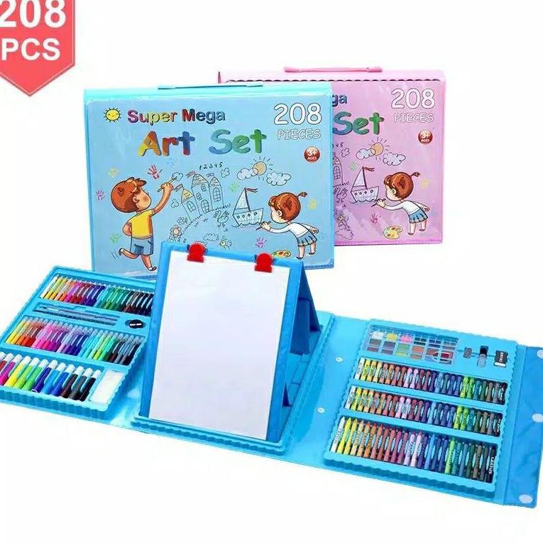 

TERMURAH 9827 Alat Lukis Set 208pcs Crayon Oil Pencil Warna Cat Air Anak Mewarnai Set Alat Lukis Anak Crayon Anak ニ