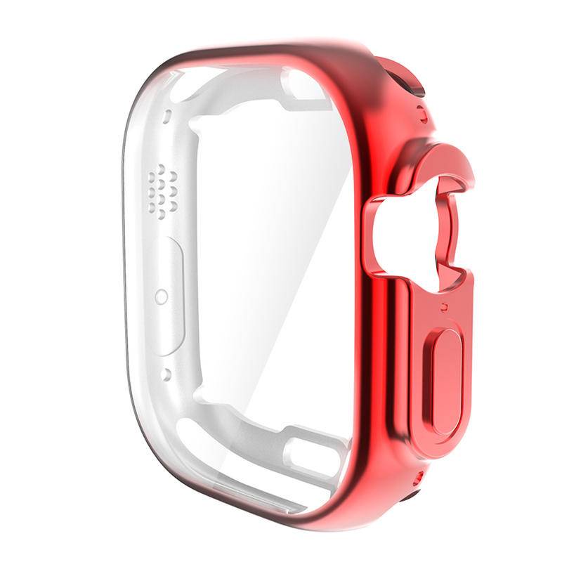 Soft Case TPU Transparan Pelindung Layar Full Cover 360 Untuk Apple Watch Ultra 49mm iWatch Ultra 49mm