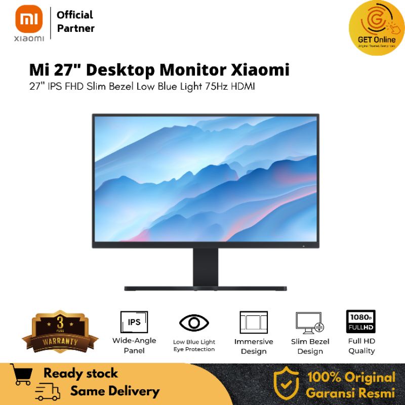 Jual Monitor Xiaomi 27 Inch Desktop Monitor Layar IPS 1080p 27 Inch