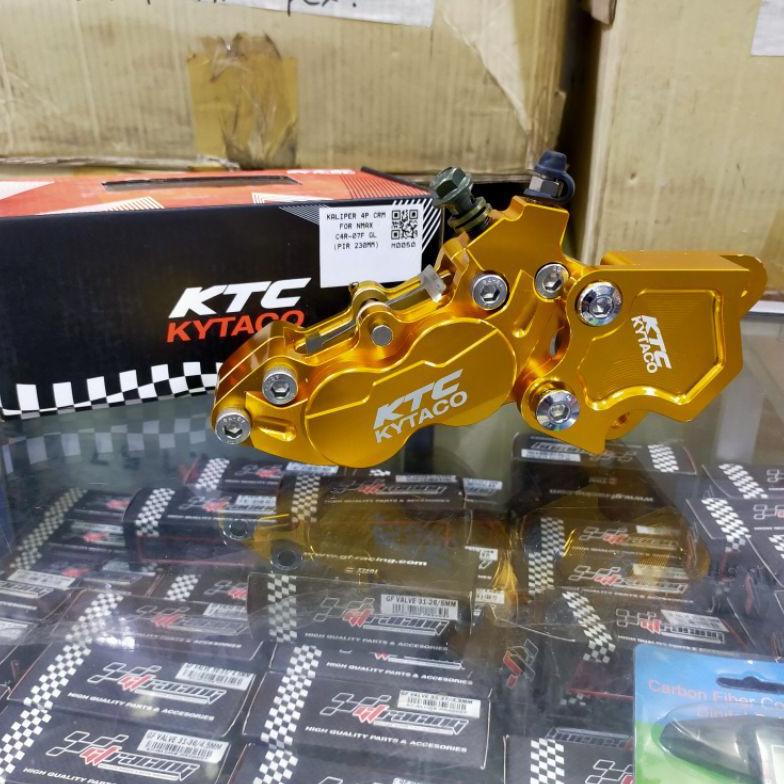 PRODUK- CALIPER KALIPER KYTACO KTC 4P CRM NMAX-AEROX CALIPER KALIPER REM DEPAN KTC KYTACO WARNA GOLD