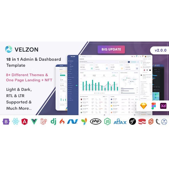 Bootstrap 5 - Velzon 2.0 | 16 in 1 Multi-Language Premium Admin
