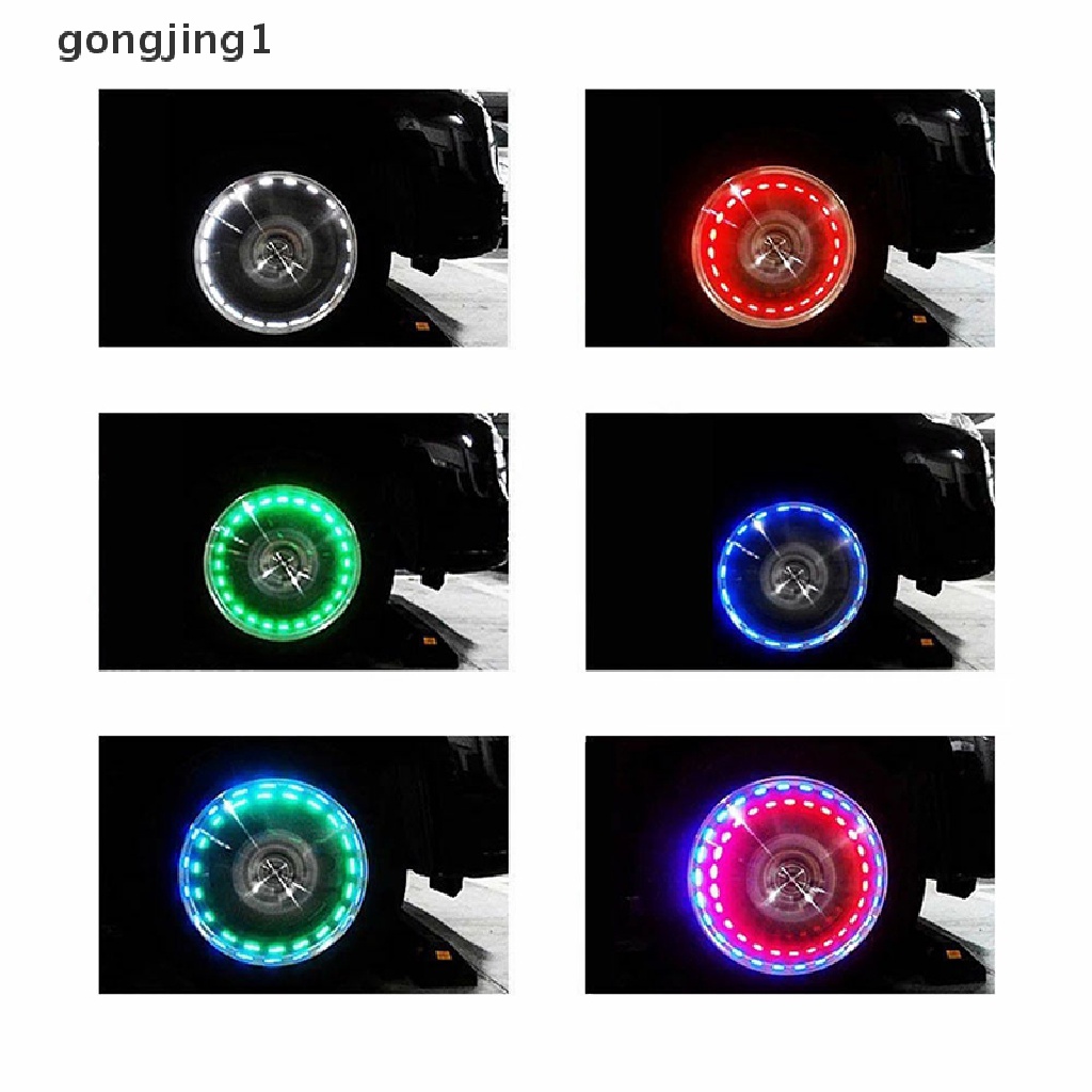 Ggg Lampu Dekorasi Velg Mobil 12 LED 4 Mode Tenaga Surya