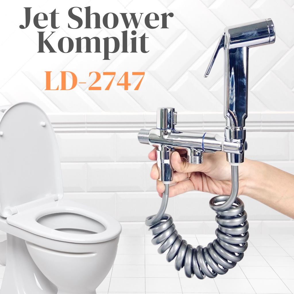 Jet Shower Kloset Toilet Closet Cebok WC Semprotan Duduk Kamar Mandi LD2747