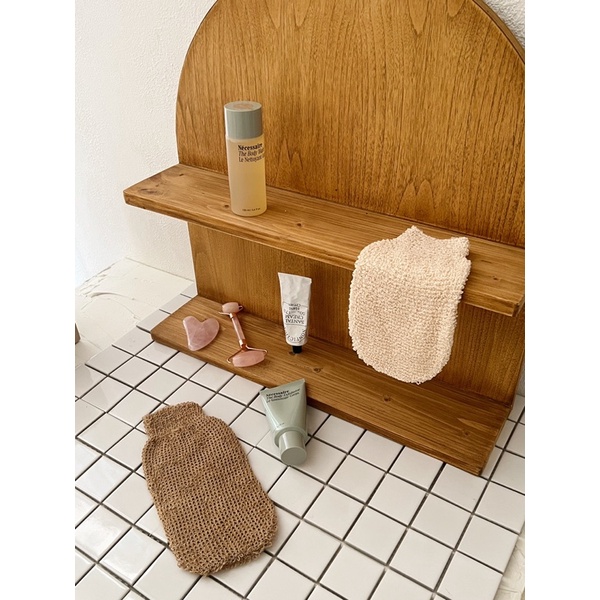 LEIA Exfoliating Face and Body Glove Penghilang Daki Magic Gloves Sarung Tangan exfoliator Gosok Scr