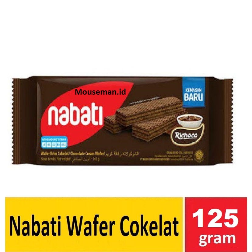 

Richoco Nabati Wafer Krim Cokelat / Chocolate Cream Wafer Coklat 110gr