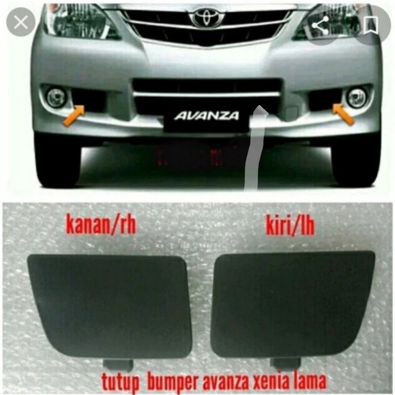 TUTUP BUMPER DEPAN MODEL TIPIS AVANZA XENIA 2007-2011