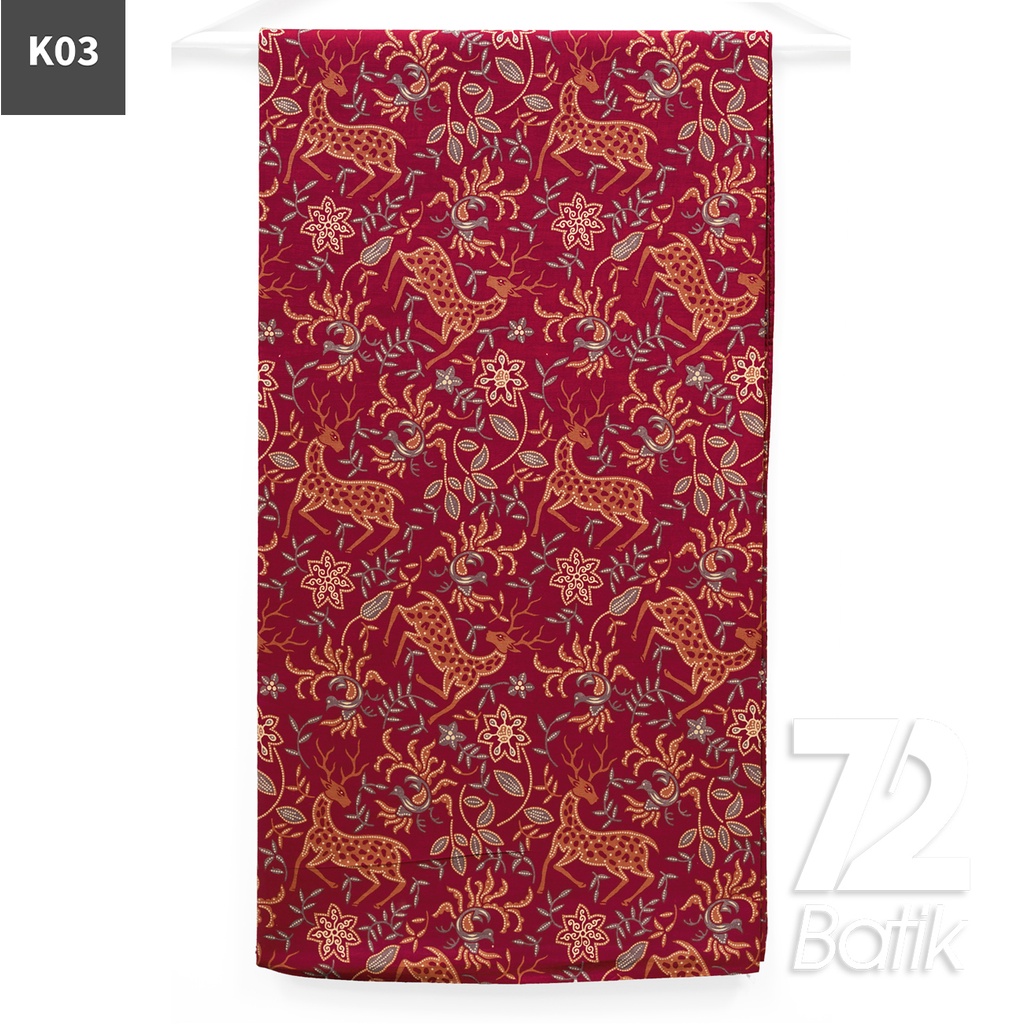 KAIN BATIK PREMIUM Bahan Katun Motif Rusa Kutub Warna Tosca 722603 CAP 72IL Jarik Jarit Samping Kebat Panjang Batik Katun Modern Premium Bahan Seragam Batik Pernikahan Kantor Keluarga Murah Kamen Jadi Batik Bali Lembaran