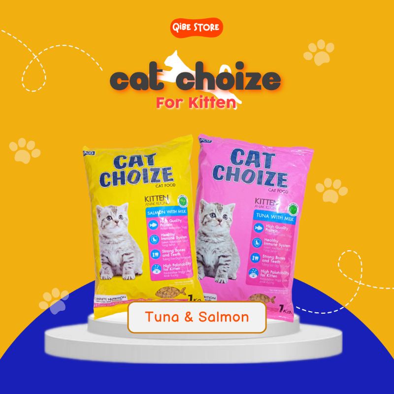 CAT CHOIZE KITTEN 1KG / Cat Choize Tuna / Cat Choize Salmon