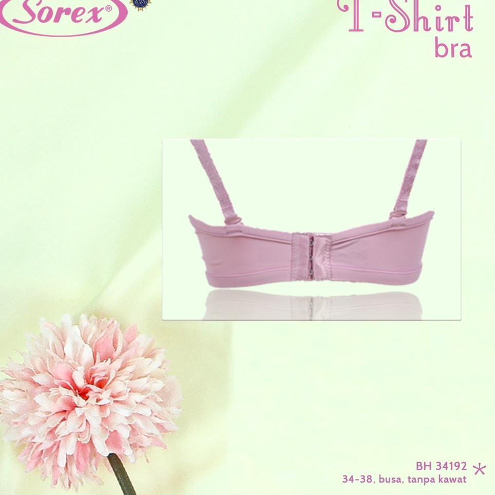 Murah Banget Sorex T-shirt Bra Polos Busa Tanpa Kawat Kait 3 Setara Cup B BH Harian 34192