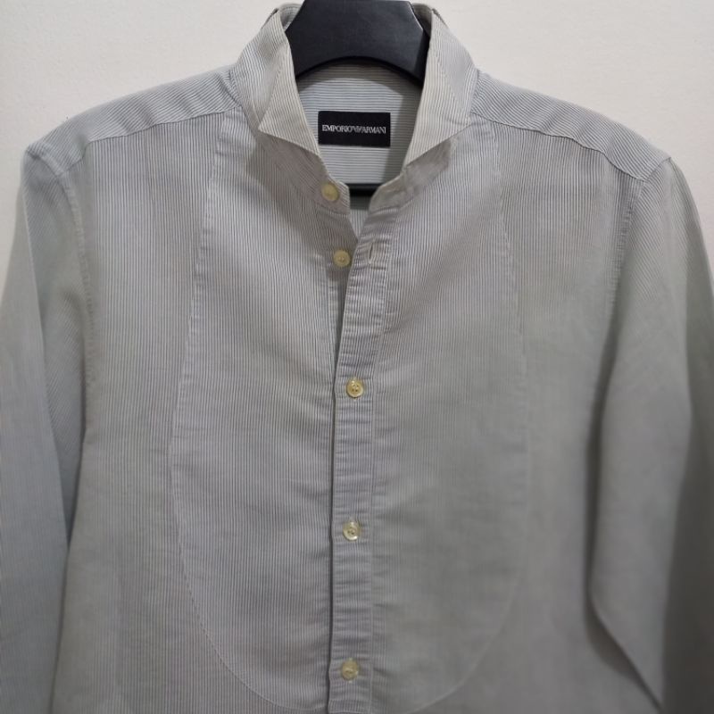 Kemeja Emporio Armani Lengan Panjang Garis Garis Preloved Secondhand