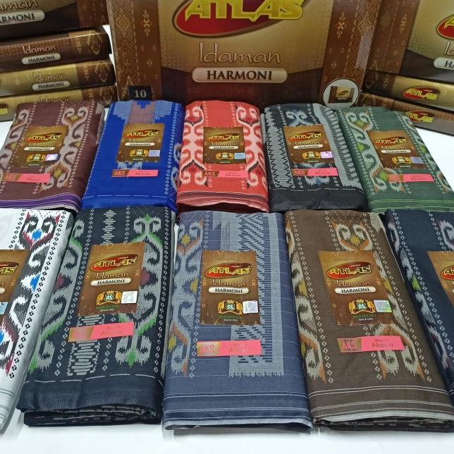 Sarung atlas idaman harmoni akasia - Biru