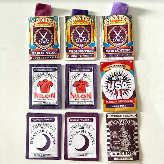 Wenter Warna UNGU Pewarna Purple Violet Tua Gelap Textil Warna Warni Tie Dye Baju Sumbo Sumba Kain Cotton Satuan Ecer Jumputan Art Celup Wentek Wanter Serbuk Coloring Color Jumput Craft Crafting Kerajinan Jins Jeans Sepatu Jacket Sweater Bahan Seni Mlng