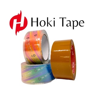 LAKBAN  Super Clear HOKI tape 45mmx100yard  dan coklat  _______036
